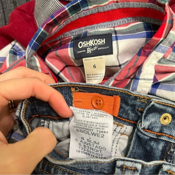 quality cotton name brand boy clothing bundle size 6 6 slim 5/6 5T no flaws - Picture 6 of 9